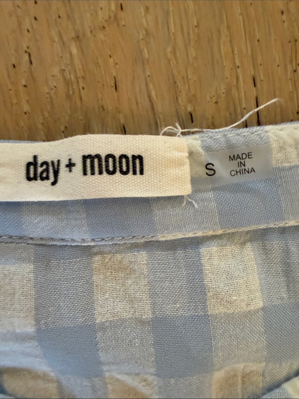 Day + Moon Light Blue Gingham Ruffle Set - Picture 2 of 4